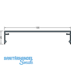 GUTMANN Abdeckprofil-Pfosten P2020/100, L=6000 mm, Aluminium blank GUTMANN Abdeckprofil-Pfosten P2020/100, L=6000 mm, Aluminium blank