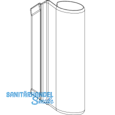 MACO Abdeckung Bandwinkel AS/PVC, silber (44291)