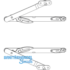 MACO Fang- und Putzschere Gr. 1, FFH 300-500 mm, silber, Lasche (455347)