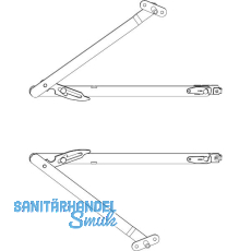 MACO Fang- und Putzschere Gr. 2, FFH 501-1200 mm, silber, Lasche (455348)