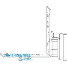 MACO Falzecklagerband DTuni ohne �V, 12/18-13 mm, rechts, silber (208888)