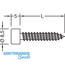 GUTMANN Blechtreibschrauben ohne Dichtst�ck, 5,5 x 22 mm, Edelstahl
