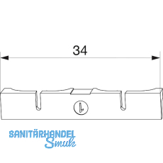 MACO-TRONIC Unterlage f�r Reedkontakt Typ 1, PVC, wei� (363182)