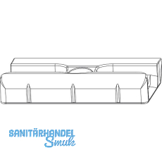 MACO Schlie�teil Falzluft 12 glatt Eurofalz 30 mm 13V silber (360443)