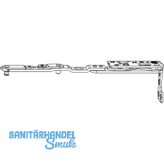 MACO Kippbandarm POWER Holz/PVC FT30 13V FFB 255-1200 silber rechts (217727)