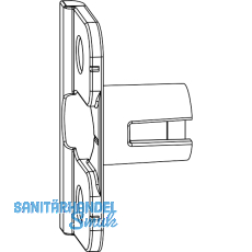 MACO Anpressverschluss einbohrbar Rahmenteil, Eurofalz 30 mm 13 V (368015)