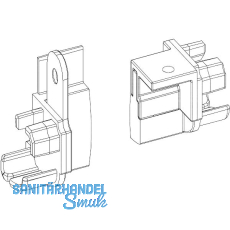 Endstücke Transit 58 - 76 für Mitte rechts Falz 12 mm, Kunststoff lichtgrau Endstücke Transit 58 - 76 für Mitte rechts Falz 12 mm, Kunststoff lichtgrau