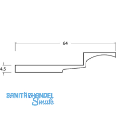 Ausgleichsstück für Bodentürschwelle TRANSIT 76 - 108, Kunststoff schwarz Ausgleichsstück für Bodentürschwelle TRANSIT 76 - 108, Kunststoff schwarz