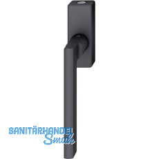 FSB Fenstergriff 34 1035 abschlie�bar eckige Rosette, Aluminium schwarz matt