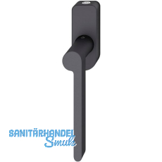 FSB Fenstergriff 34 1021 abschlie�bar ovale Rosette, links, Aluminium schwarz