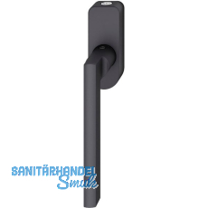 FSB Fenstergriff 34 1035 abschlie�bar ovale Rosette, Aluminium schwarz matt