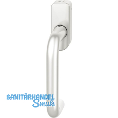 FSB Fenstergriff 34 1070 abschlie�bar ovale Rosette, Aluminium silber eloxiert