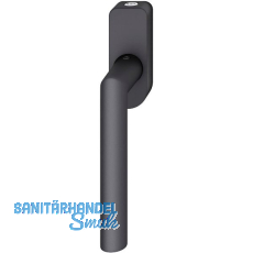 FSB Fenstergriff 34 1076 abschlie�bar ovale Rosette, Aluminium schwarz matt