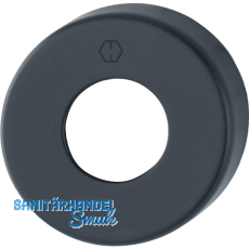 HOPPE Griff-Abdeckrosette rund, Aluminium schwarz matt