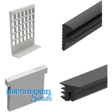 ECONOMY Dichtungsset f�r Bodenprofile 6000, Glasst�rke 21,52 mm,Kunststoff/Gummi