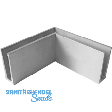 ECONOMY Innenecke f�r Bodenprofile 0004, Edelstahl-Effekt