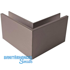 ECONOMY Au�enecke f�r Bodenprofile 0004, Edelstahl-Effekt