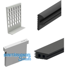 ECONOMY Dichtungsset für Bodenprofile 2500, Glasstärke 12 mm,Kunststoff/Gummi ECONOMY Dichtungsset für Bodenprofile 2500, Glasstärke 12 mm,Kunststoff/Gummi