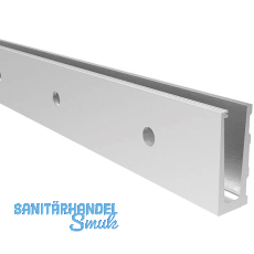 ECONOMY Bodenprofil 0005 zur vorgesetzten Montage, 2500 mm, Alu silber eloxiert