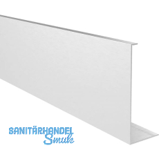 ECONOMY Abdeckprofil gerade, 2500 mm, Aluminium silber eloxiert