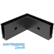 ECONOMY Innenecke f�r Bodenprofil 0005,zur vorgesetzten Montage,schwarz eloxiert