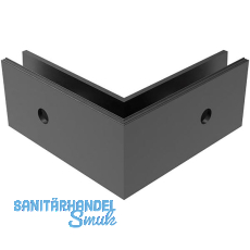 ECONOMY Au�enecke f�r Bodenprofil 0005,zur vorgesetzten Montage,schwarz eloxiert