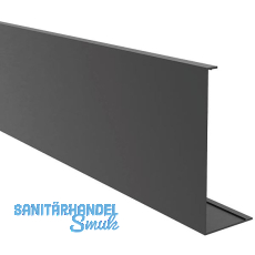 ECONOMY Abdeckprofil gerade, 2500 mm, Aluminium schwarz eloxiert ECONOMY Abdeckprofil gerade, 2500 mm, Aluminium schwarz eloxiert
