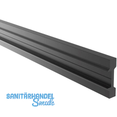 ECONOMY Entwässerungsprofil für Bodenprofile 0005, Aluminium schwarz eloxiert ECONOMY Entwässerungsprofil für Bodenprofile 0005, Aluminium schwarz eloxiert