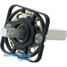 HOPPE Montagemodul UP52/RFL eckig, Vierkant 10/72 mm, Stahl schwarz