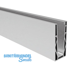 ECONOMY Bodenprofil 0004 ECO zur aufgesetzten Montage, 6000 mm, Aluminium blank