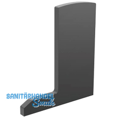 ECONOMY Endkappe f�r Bodenprofil F-Form0006ECO,rechts,aufgesetzteMontage,schwarz