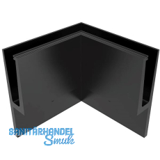 ECONOMY Innenecke für Bodenprofil h-Form 0011,vorgesetzte Montage, schwarz ECONOMY Innenecke für Bodenprofil h-Form 0011,vorgesetzte Montage, schwarz