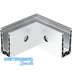 ECONOMY Innenecke f�r Bodenprofile 0005 UNO FLEX, Aluminium silber eloxiert