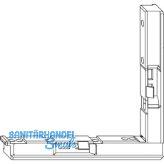 MACO Winkelbandunterlage f�r Falzecklagerband TO, schwarz (41262)
