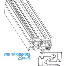 MACO HS Dichtungsschienen-Set PVC Flügelabstand 28 mm L=2500 mm schwarz MACO HS Dichtungsschienen-Set PVC Flügelabstand 28 mm L=2500 mm schwarz