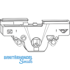 ROTO NX Getriebekasten zu Getriebestulp Dornma� 25 mm silber