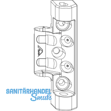 ROTO NX Axerlager T Standard 12/18 Holz 9/13V ohne Bohrzapfen silber