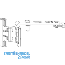 ROTO NX Falzaxerarm T 12/18-13 Holz links silber ROTO NX Falzaxerarm T 12/18-13 Holz links silber