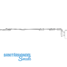 ROTO NX Axerarm T 12/20-13 Gr. 350 FFB 601-800 mm rechts silber