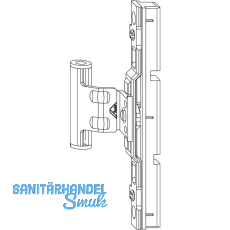 ROTO NX Dreh-/Kippfl�gelfalzband T mit Nutf�hrung 12/20-13 verstellbar silber