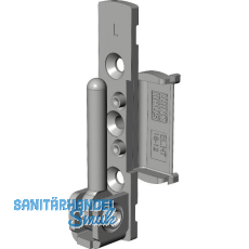 WINKHAUS Ecklager EL.HT.18-12.LS, 12/18-9V/13V, 130 kg, links, silber