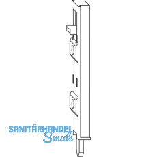 WINKHAUS Kantenriegel KR.F.711.SL, f�r PVC, Kunststoff silber