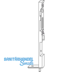 WINKHAUS Kantenriegel unten KUR.11, Stahl verzinkt silberf�rbig
