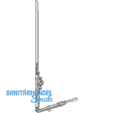 ROTO D-/DK-Getriebe konstant DM 15 mm Eckumlenkung 1S-P L=460/120 mm silber