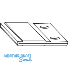 ROTO NT/NX Halteplatte ohne Zapfen silber (487264)