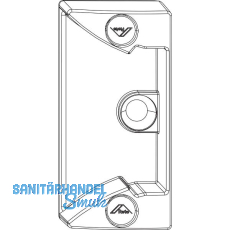 ROTO NX Schn�pper Rahmenteil Eurofalz 30 mm Falzluft 12 mm 13V mit Zapfen silber