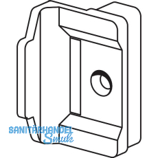 ROTO NT/NX Mittelschlie�er verdeckt Fl�gelteil Nr. 7 grau