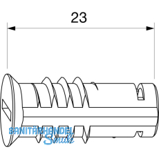 MACO-TRONIC Magnet einschraubbar in Zink Gehäuse, silber (465323) MACO-TRONIC Magnet einschraubbar in Zink Gehäuse, silber (465323)