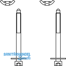 GU Timberstep Eckverbinder-Befestigungsset unten