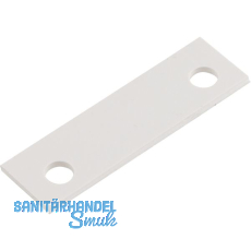 Unterlegplatte eckig zu Schließblech Stärke 1,5 mm Aluminium weiß RAL 9010 Unterlegplatte eckig zu Schließblech Stärke 1,5 mm Aluminium weiß RAL 9010